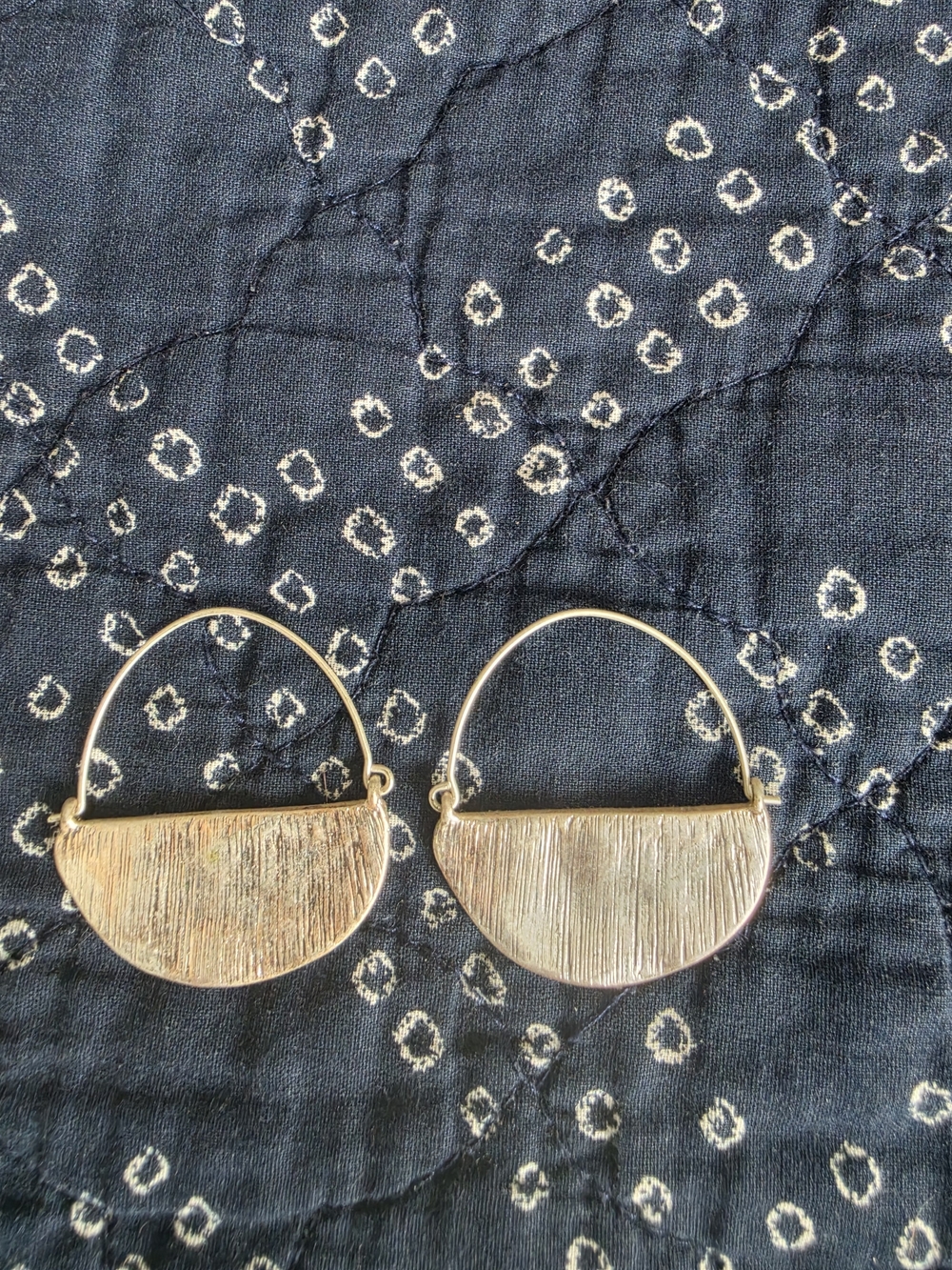Anthropologie Silver Half-Moon Hoops and Silver Pearl Detail Hoop Earrings